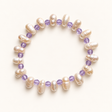 Daughter Lavender Pearl Stretch Anklet