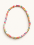 Mom Rainbow Bead Stretch Anklet